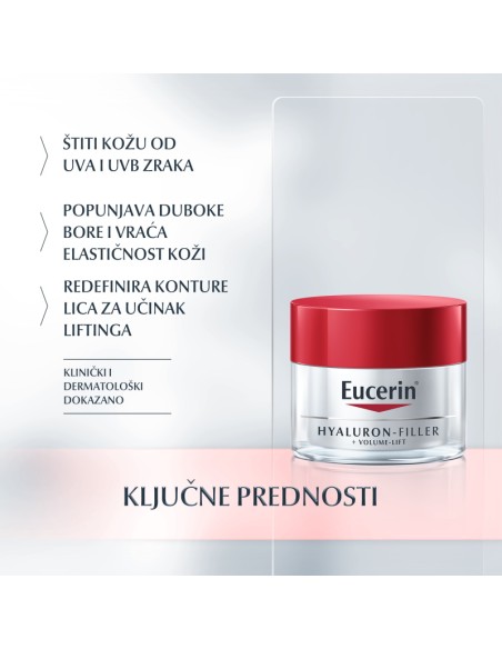 Eucerin Hyaluron-Filler+Volume-Lift dnevna krema za suhu kožu 89758