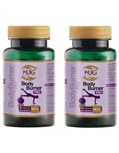 Hug Your Life BodyBurner Pro kapsule 1+1 Promo pakiranje, dodatak prehrani