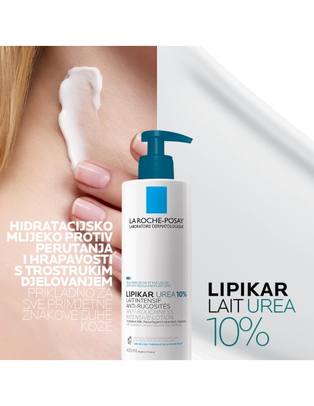 La Roche-Posay Lipikar Lait Urea 10% Hidratacijski losion s trostrukim djelovanjem za vrlo suhu i hrapavu kožu