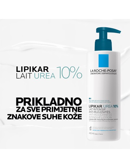 La Roche-Posay Lipikar Lait Urea 10% Hidratacijski losion s trostrukim djelovanjem za vrlo suhu i hrapavu kožu