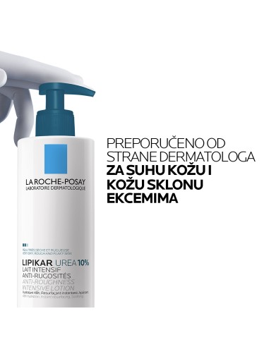 La Roche-Posay Lipikar Lait Urea 10% Hidratacijski losion s trostrukim djelovanjem za vrlo suhu i hrapavu kožu