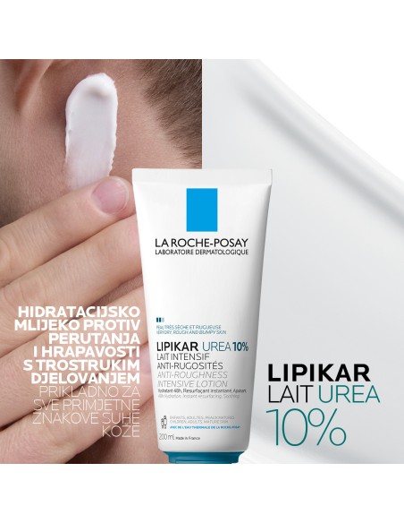 La Roche-Posay Lipikar Lait Urea 10% Hidratacijski losion s trostrukim djelovanjem za vrlo suhu i hrapavu kožu
