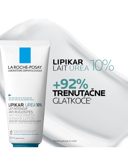 La Roche-Posay Lipikar Lait Urea 10% Hidratacijski losion s trostrukim djelovanjem za vrlo suhu i hrapavu kožu
