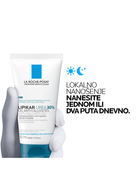 La Roche-Posay Lipikar gel s 30% ureje za ciljanu primjenu na suha i gruba područja kože