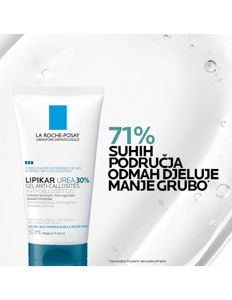 La Roche-Posay Lipikar gel s 30% ureje za ciljanu primjenu na suha i gruba područja kože