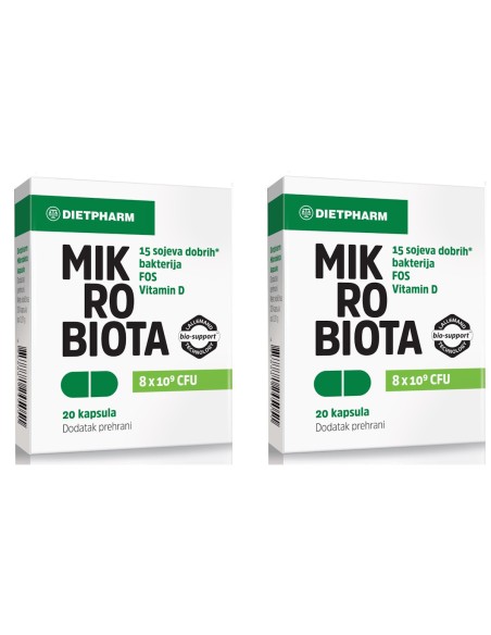 Dietpharm Mikrobiota kapsule 1+1 PROMO, dodatak prehrani