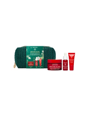 Apivita Božićni Set 2026 Beevine elixir lagana krema + serum + okoločna krema Promo pakiranje