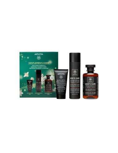 Apivita Božićni Set 2026 za muškarce (after shave balzam, gel za tuširanje, gel za čišćenje lica) Promo pakiranje