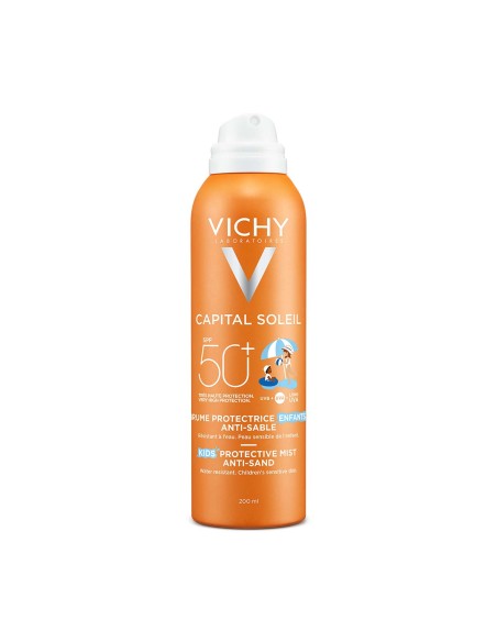 Vichy Capital Soleil Dječji sprej protiv priljepljivanja pijeska na kožu SPF 50+