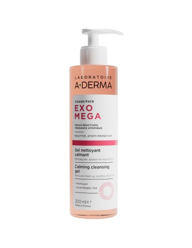 A-derma Exomega umirujući gel za čišćenje lica