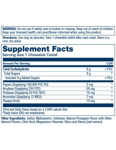 Solaray Papaya Enzyme tablete za žvakanje 2