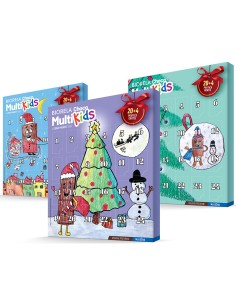 Biorela Choco Multi Kids čokoladice adventski kalendar 20+4 čokoladice gratis