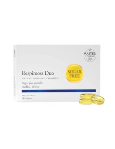 Master of Pharmacy Respimoss Duo pastile, islandski lišaj i vitamin C, bez šećera