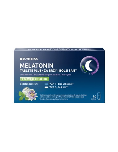 Dr. Theiss Melatonin plus 2-fazne depo tablete