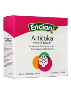Encian Artičoka šumeće tablete