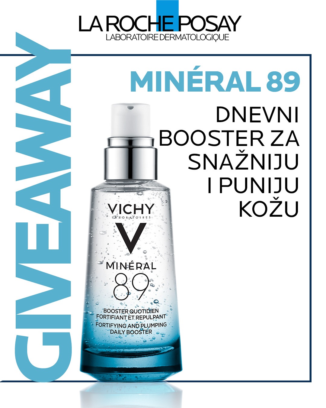 Pravila nagradnog natječaja Vichy Mineral 89 booster 50 ml